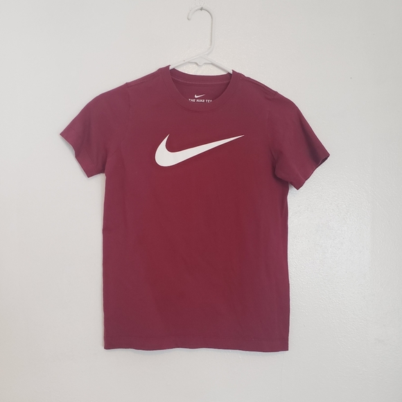 Nike Other - Nike Boys Maroon Swoosh T-Shirt Small
